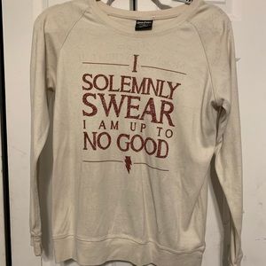 Mischief Managed/Marauders Map reversible sweater